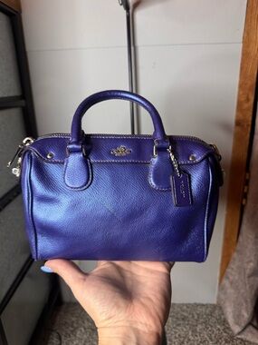 Coach mini bennet Purple Leather Mini Satchel
